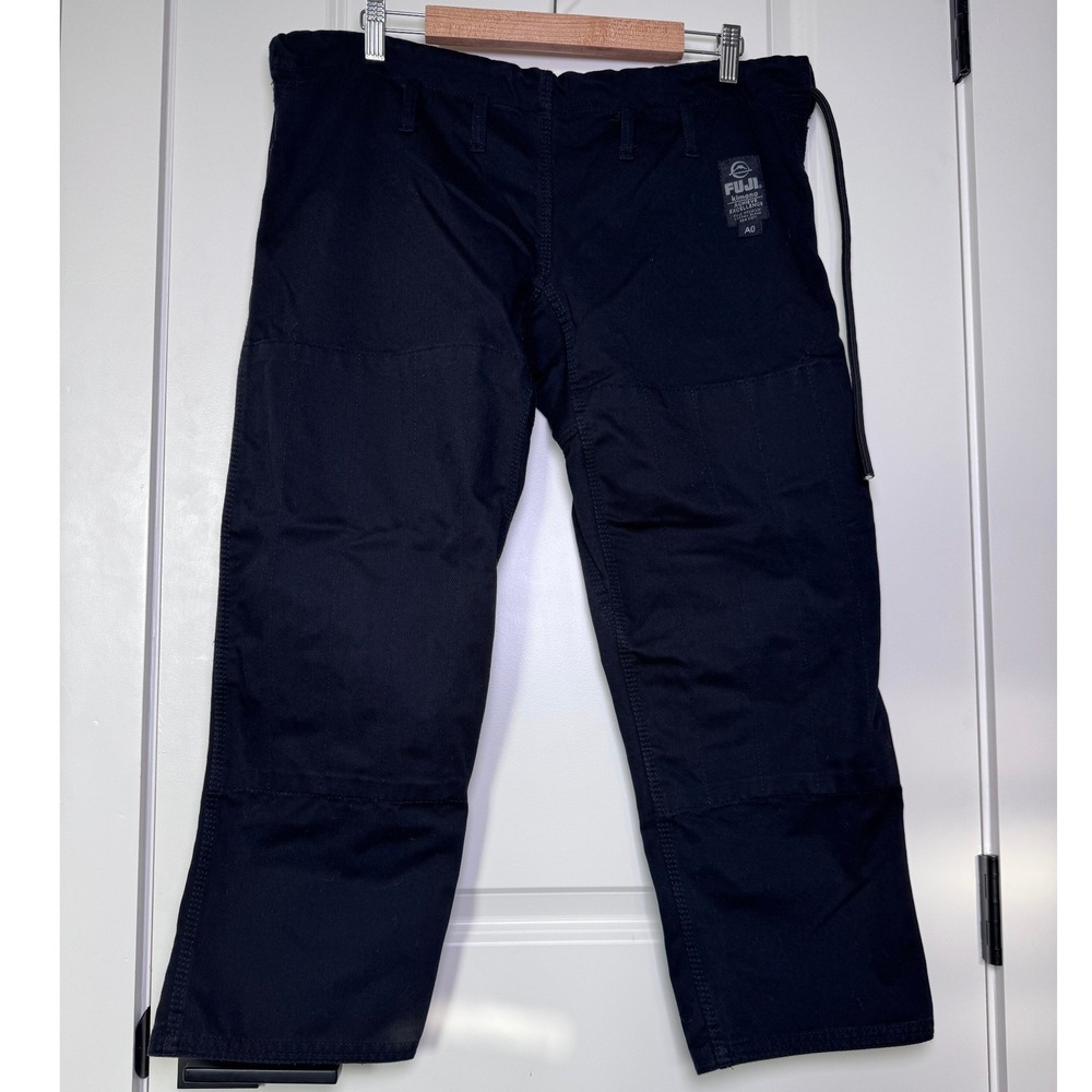Fuji Kimono BJJ Gi Pants Black Mens Size A0 Brazilian Jiu Jitsu Martial Arts‎